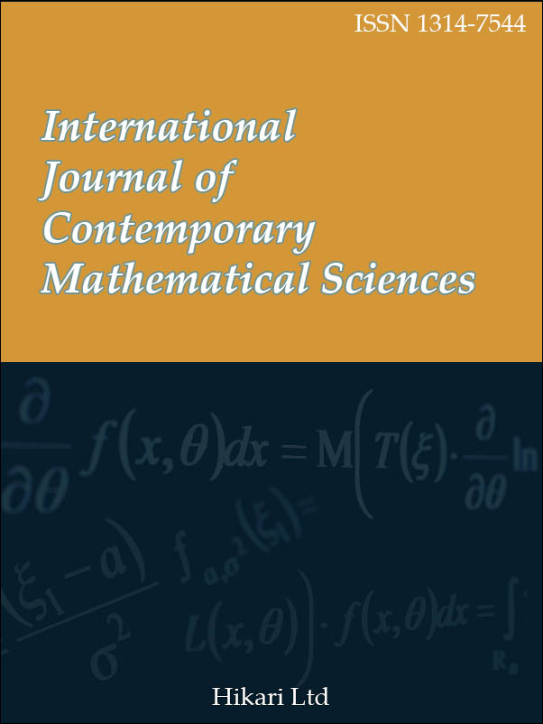 International Journal of Contemporary Mathematical Sciences